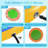 12 FT Round Floating Ring Inflatable Water Hammock with Soft Ladder, Heavy Duty Lake Raft for Pool and Lake, Inflatable Raft Fits Multiple People for Summer Party, Orange+Green