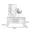 Nouvelle armoire d'appoint en bois massif chinois