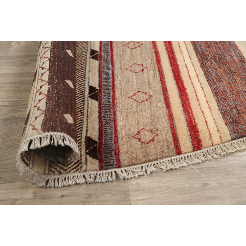 One-of-a-Kind 7'9" X 8'2" New Age Oval Wool Area Rug in
