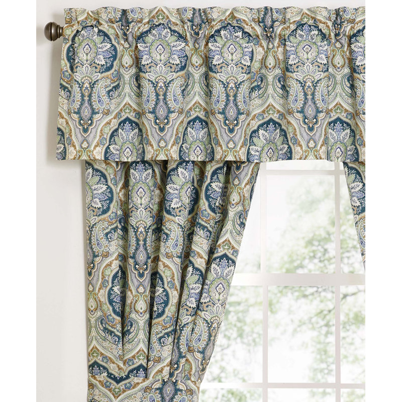 Harrogate Cotton Paisley Tailored Window Valance