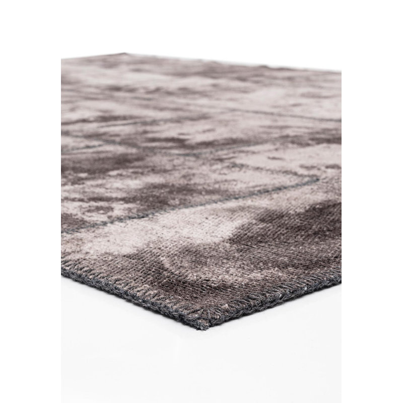 Rapture Patchwork Area Rug in Gray, Rectangle 6'7" x 8'3"