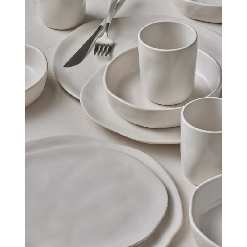 Service de table 32 pièces Stone by Mercer Project Hekonda, Blanc