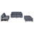U-shaped convertible sectional sofa with pillows-1008934328