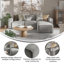 Canapé modulaire avec repose-pieds 4 pièces Bridgetown-1906649267