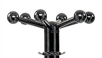 Demetris Metal Freestanding Coat Rack, Black Steel