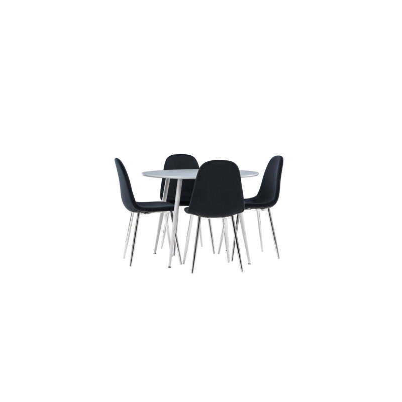 Daandre 4 - Person Dining Set, Grey