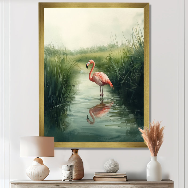 Clenney - animaux, impressions sur toile, H 44 po x l 34 po, Reproduction encadrée d'une seule photo, Or