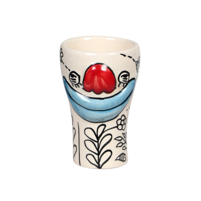 Ensemble de 4 verres en céramique Hisela «Goofy»