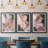 Pastel Parrot Tulips I  -Custom Framed  Premium Print W Matt - 3 Pieces-532832477-532832475