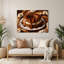 Art mural en métal brun, Desserts-410853662
