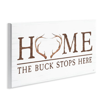 Plaque murale Buck Stops Here, par Lux + Me Designs