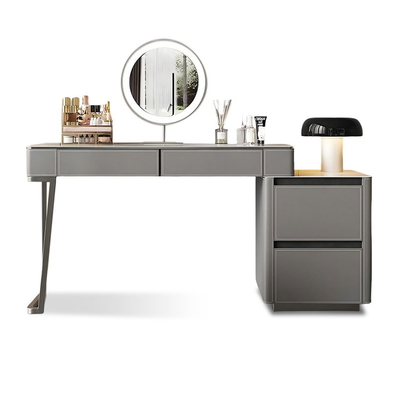 Makeup Vanity with Light mirror,4 drawers