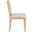 Ensemble de salle à manger fonctionnel rétro TREXM 5 pièces comprenant une table ronde extensible et 4 chaises rembourrées pour salle à manger et salon (naturel)