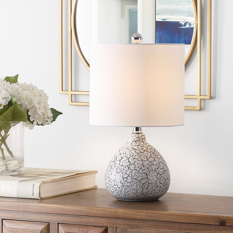 Lampe standard bleue 17 po Odette