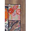 Tapis décoratif rouge et noir-1940718692