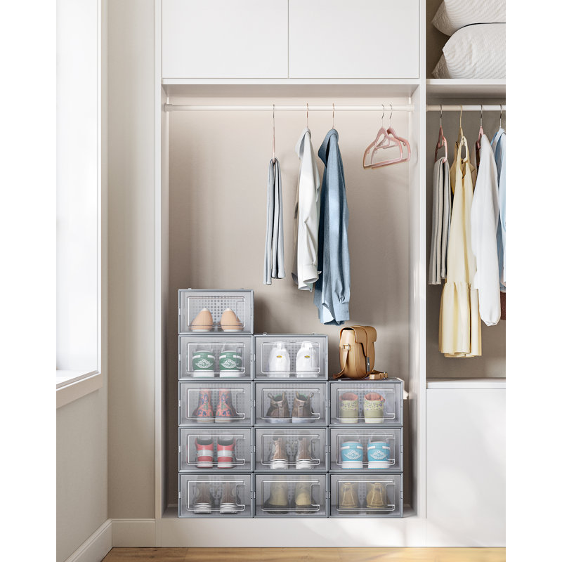 Shoe Boxes, 12 pack, Gray