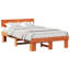 Bed Frame With Headboard Solid Pine Wood-354858093-354858094