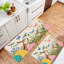 Tapis de cuisine antidérapant à motif floral lapin de Pâques, 2 pièces-1568705823