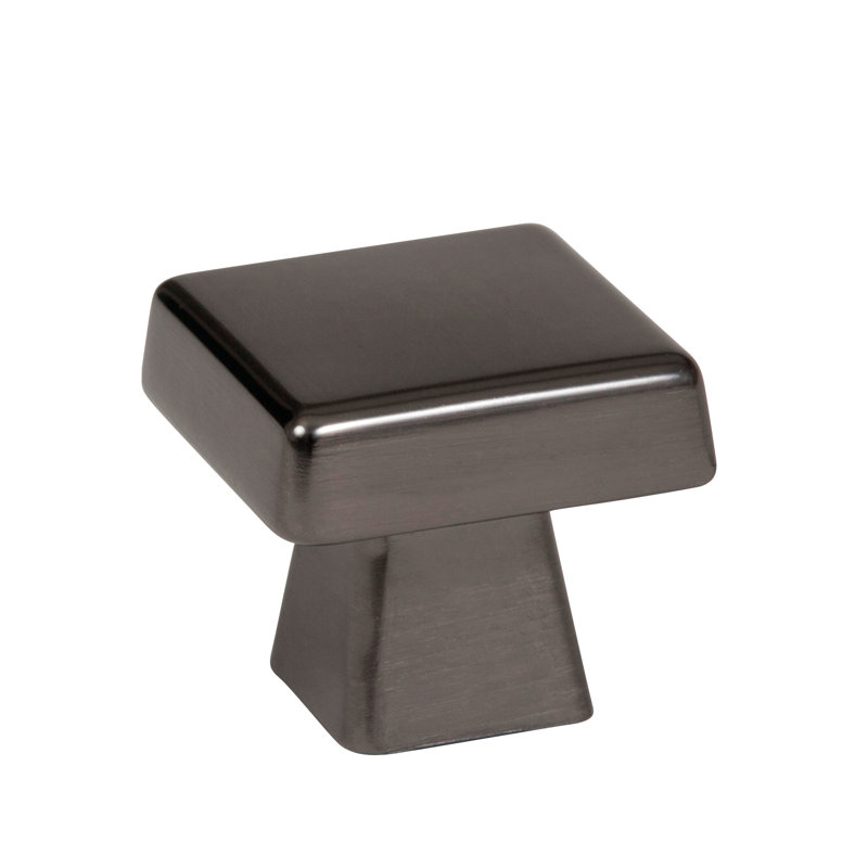 Poignée d'armoire en métal noir de 1-1 / 2 po (38 mm) Blackrock, 1 1/2", Métal industriel