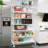 Nergiz 84.25" H x 47.25" W x 17.72" D Height - Adjustable 7-Tier Steel Shelving Unit with Wheels-431938477