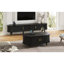 Ensemble de meuble télé et de table basse en bois avec station de charge