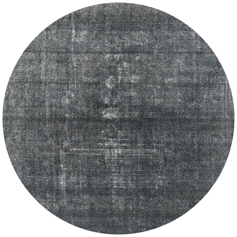 Tapis oriental gris, Rond 6 pi