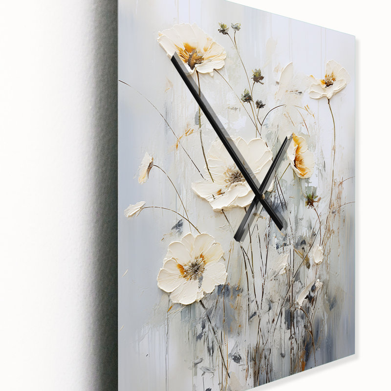 Horloge murale Caed - Fleurs sauvages, Moyen