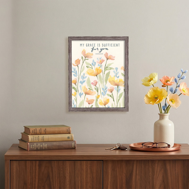 Framed Wall Art My Grace Is Sufficient