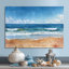 Bleu, bleu, italien, bord de mer, Escape II - Beach Wall Art Living Room