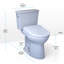 Toilette allongée deux pièces au sol WASHLET 1,28 GPF (siège inclus)