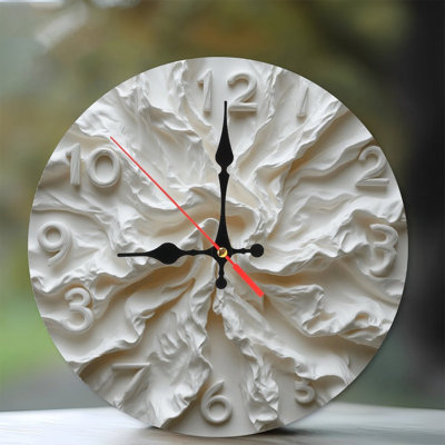 Unique White Wall Clock