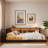 Wood Daybed With Storage Shelves, Usb Ports And Led-529239336
