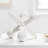  Pellegrin 9" Ceramic Decorative White Jacks Decor Sculpture-2098776709