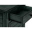 Table d'appoint en bois massif bleu antique +, option de rangement spacieux avec finition en placage transitionnel