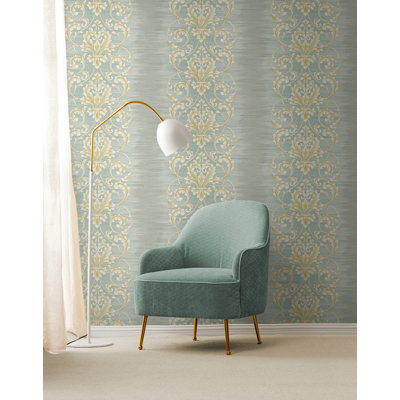 Papier peint à rayures ombrées Seabrook Designs