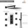 Revitalize 12 Inch Luxury Thermostatic Complete Shower System with Rough-in Valve