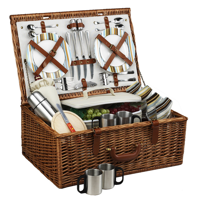 Panier Dorset pour quatre avec service de café à Santa Cruz