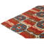 Tapis rectangulaire en laine à tissage plat