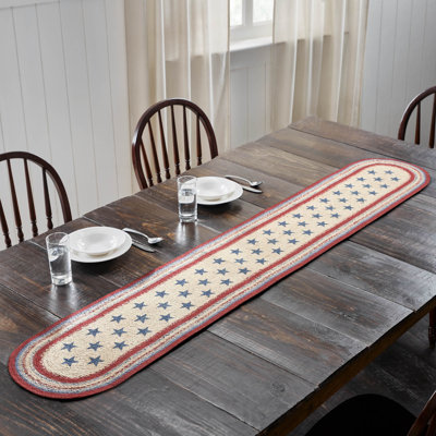 Celebration Jute Oval Table Runner