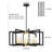 Barines 8-Light Modern Industrial Geometric Farmhouse Chandelier-288747620