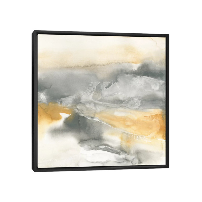 " Minerals II " by Chris Paschke, 18" H x 18" W x 1.5" D, Black Framed Canvas, No Mat