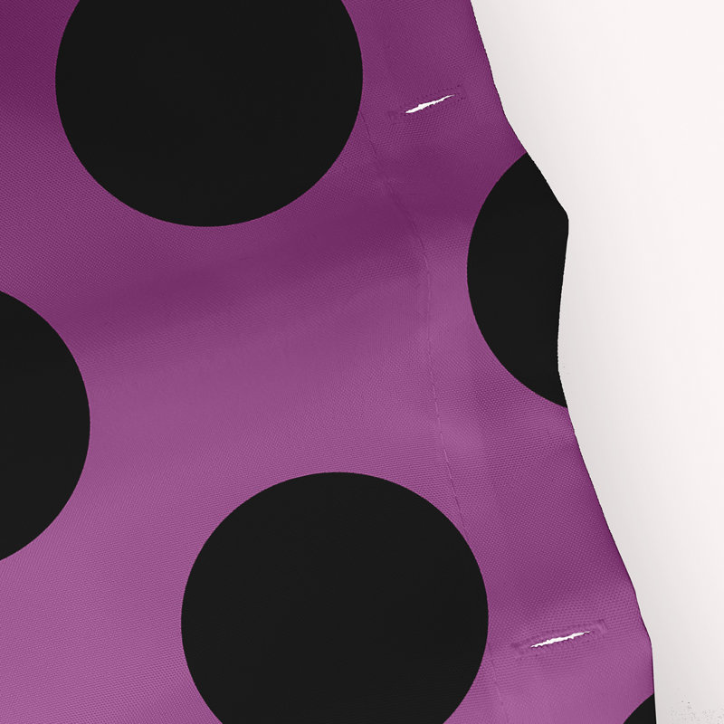 Rideau de douche à pois Isao par E by Design, Orchidée