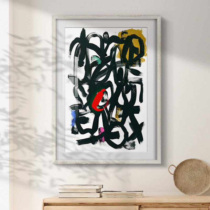 Graffiti Pop I - impression encadrée, H 28,5 po x l 20,5 po, Blanc