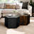 23.62'' Hexagonal Coffee Table Side Table Nightstand Burmese Sumac-989340119