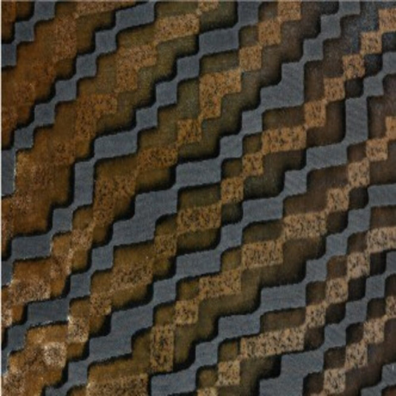 Steps Square Pillow Cover & Insert in Copper Ivy, 18"H x 18"W, Copper Ivy Geometric