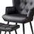 Tufted Wingback Chair and Ottoman-239938066