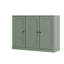 Armoire à chaussures 100% en bois massif avec portes Shaker, tablettes réglables, rangement modulaire pour vestibule, l 48,5 po x H 35,75 po-132254230
