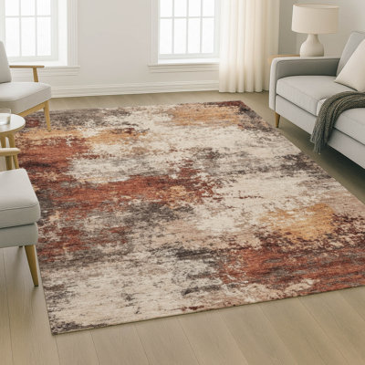 Tapis abstrait lavable à la machine de qualité supérieure Mayfield