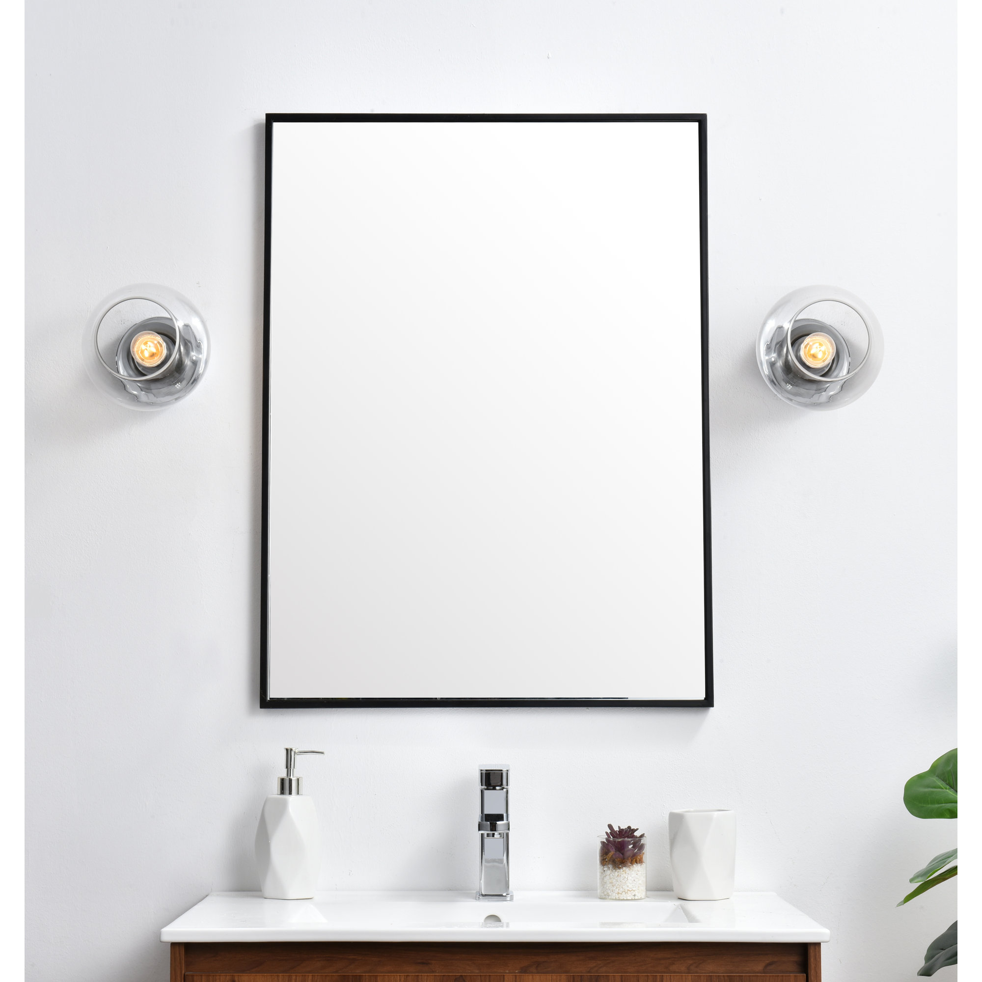 Nathalie 2 Light Glass Dimmable Armed Sconce, Chrome, 1 Light, 7" H x 7" W x 7" D