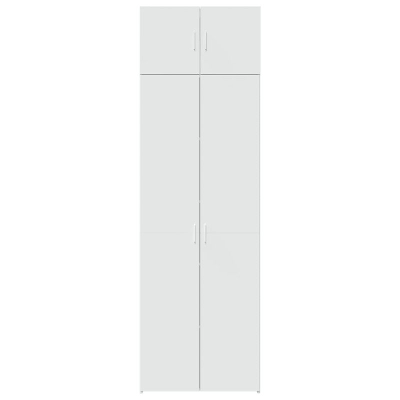 Storage Cabinet 70X42.5X225 Cm Engineered Wood, White